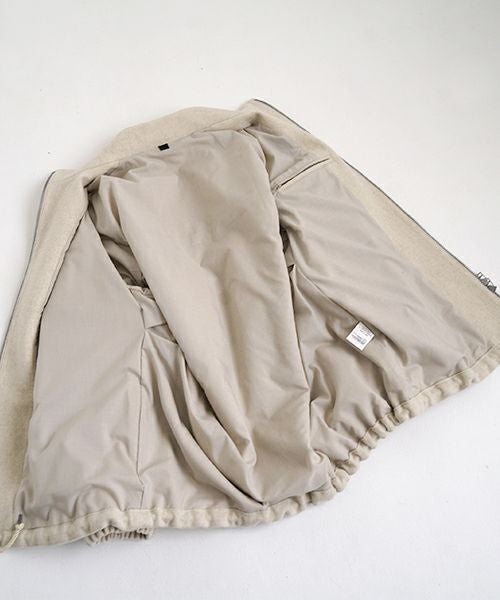 VU ヴウ stand collar coach blouson [OFF WHITE] vu-blu-006