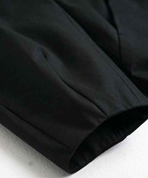 VU ヴウ long soutien collar coat finx cotton BLACK] vu-cot-003