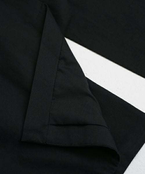 VU ヴウ long soutien collar coat finx cotton BLACK] vu-cot-003