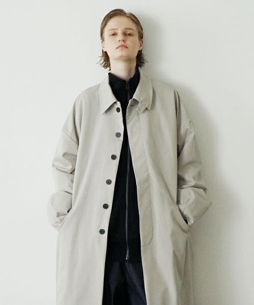 VUヴウlong soutien collar coat finx cotton [CHALK] vu-cot-003
