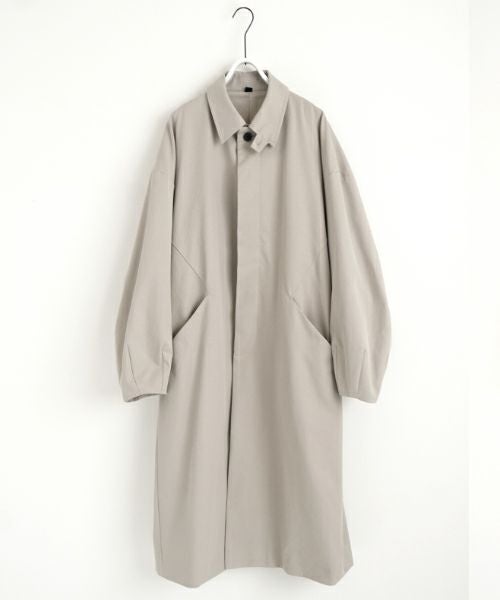 VUヴウlong soutien collar coat finx cotton [CHALK] vu-cot-003