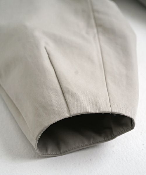 VUヴウlong soutien collar coat finx cotton [CHALK] vu-cot-003