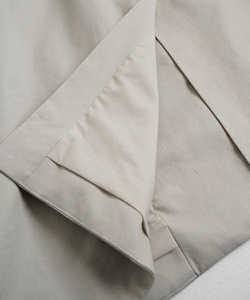 VUヴウlong soutien collar coat finx cotton [CHALK] vu-cot-003