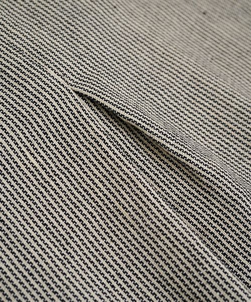 YANTOR ヤントル　Khadi Hickory Pasted Flyfront Shirts[Y255SH05/BEIGE]