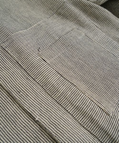 YANTOR ヤントル　Khadi Hickory Pasted Flyfront Shirts[Y255SH05/BEIGE]