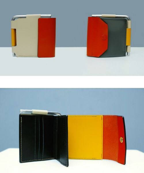 macromauro マクロマウロAL FOLDED WALLET MALTI[RED] | Palm maison store