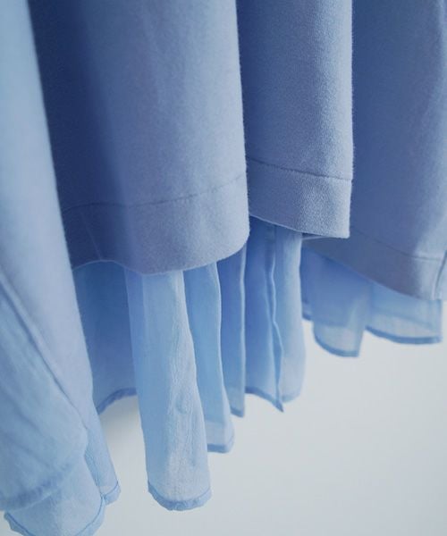 suzuki takayukiスズキタカユキcombination t-shirt ［s251-33/pale sky blue]