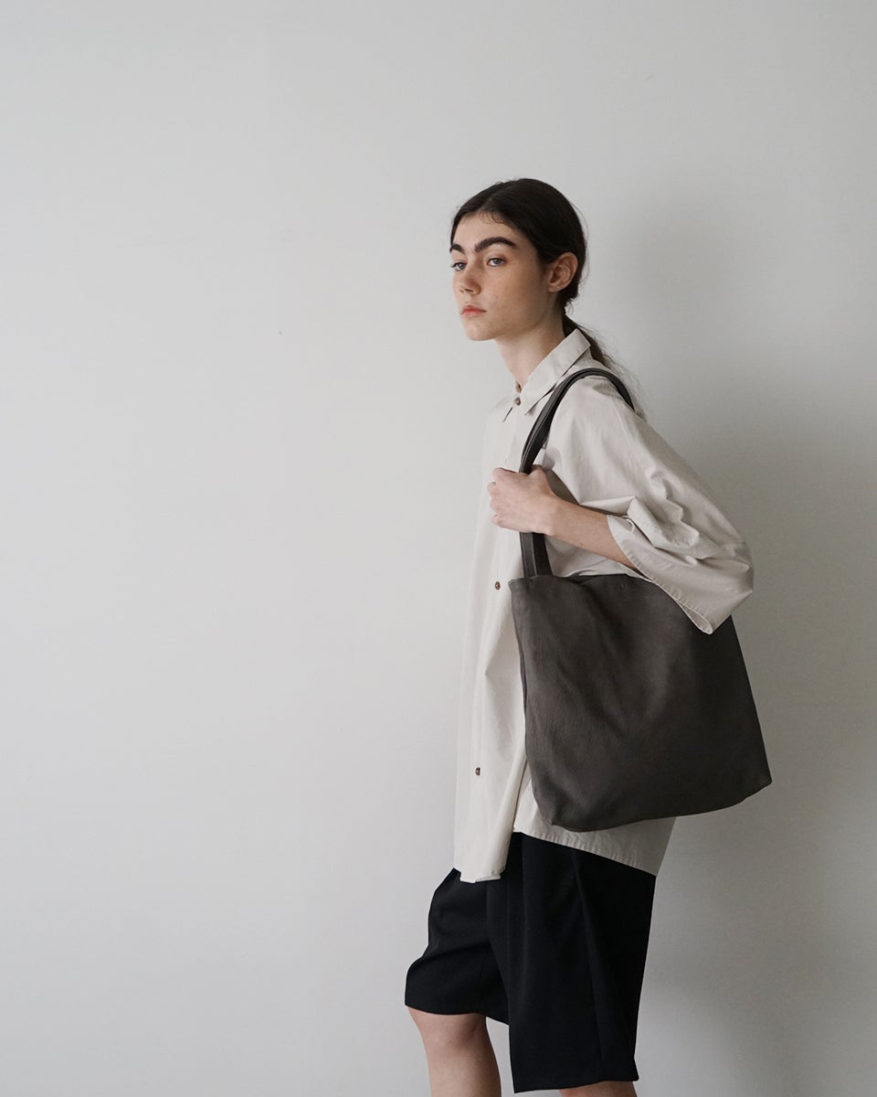 VU PRODUCTヴウプロダクトshoulder toto deer leather [GRAY]鹿革ショルダートートvu-product-B16 gray