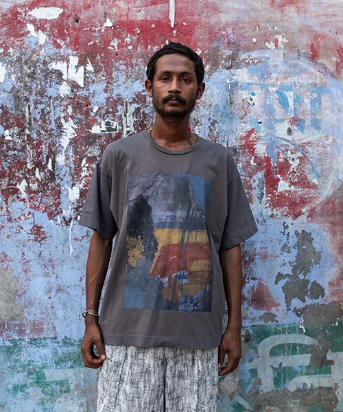 YANTOR ヤントル Tibetan Paisley Himo Pants[Y225PT09/BLUE]