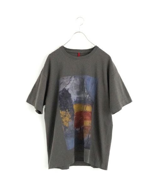 YANTOR　ヤントル　Kashi Wall T-shirts[Y255CS01/CHARCOAL]