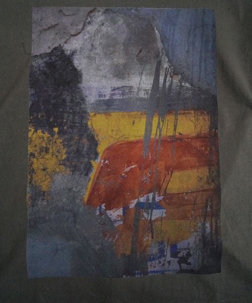 YANTOR　ヤントル　Kashi Wall T-shirts[Y255CS01/CHARCOAL]