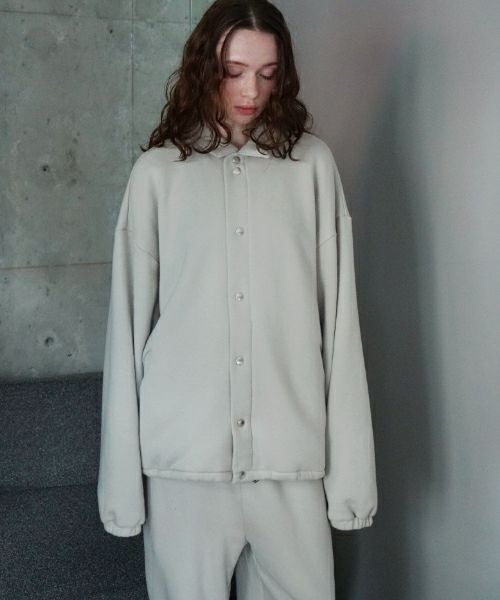 VU ヴウ sweat coach jacket  [PALE GRAY] vum-jk-02