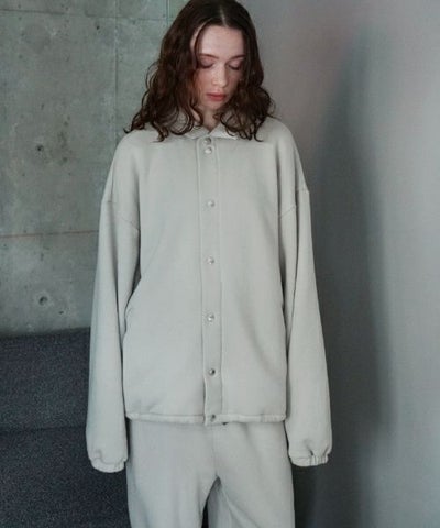 VU ヴウ sweat coach jacket  [PALE GRAY] vum-jk-02
