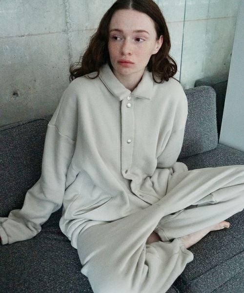 VU ヴウ sweat coach jacket  [PALE GRAY] vum-jk-02