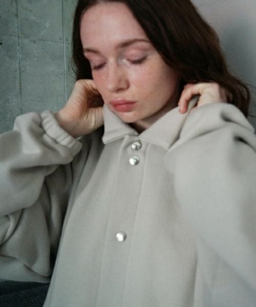 VU ヴウ sweat coach jacket  [PALE GRAY] vum-jk-02