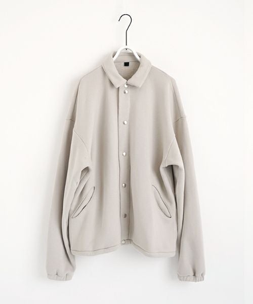 VU ヴウ sweat coach jacket  [PALE GRAY] vum-jk-02