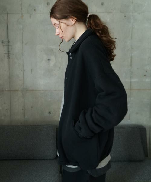 VU / ヴウ sweat coach jacket  [BLACK] vum-jk-02