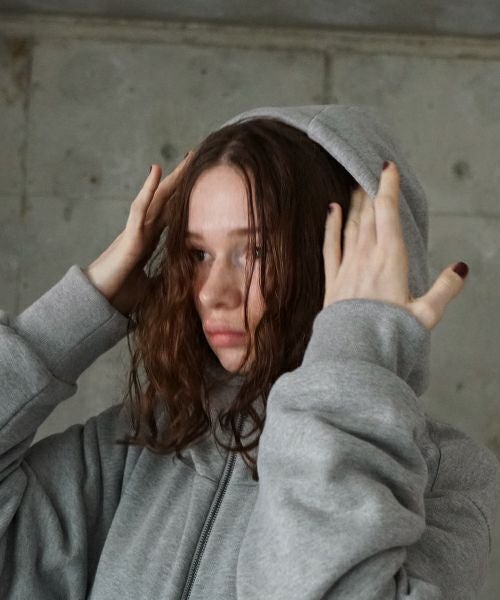 VU / ヴウ zip hoody [HEATHER GRAY] vum-ho-01