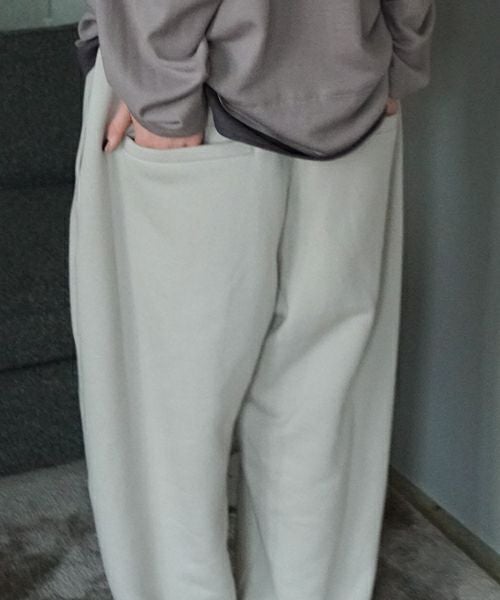 VU / ヴウ sweat easy pants [PALE GRAY] vum-pt-05