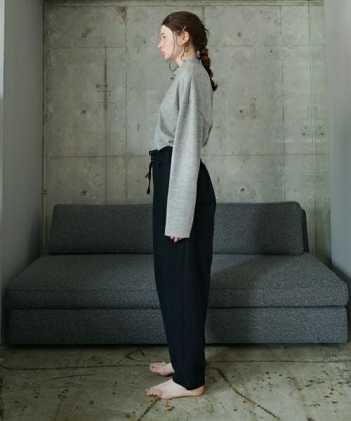 VU / ヴウ sweat easy pants  [BLACK] vum-pt-05