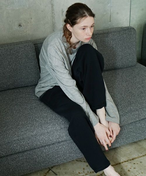 VU / ヴウ sweat easy pants  [BLACK] vum-pt-05