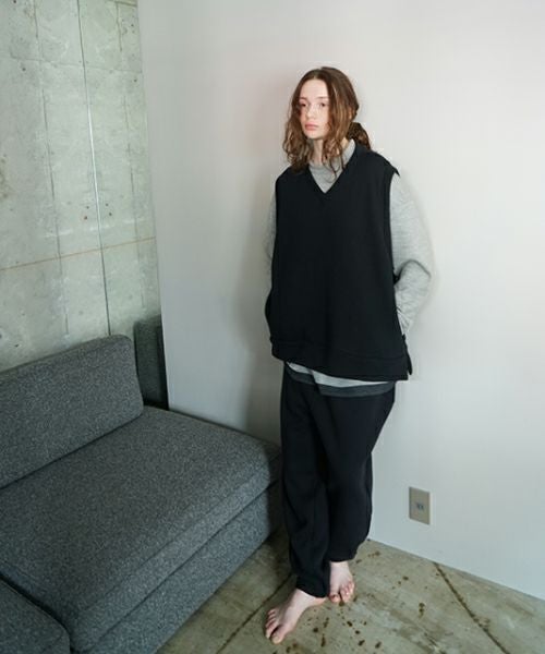 VU / ヴウ sweat easy pants  [BLACK] vum-pt-05
