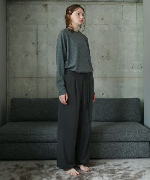 VU ヴウ sweat wide pants [GRAHITE] vum-pt-06