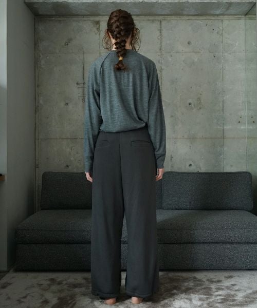 VU ヴウ sweat wide pants [GRAHITE] vum-pt-06