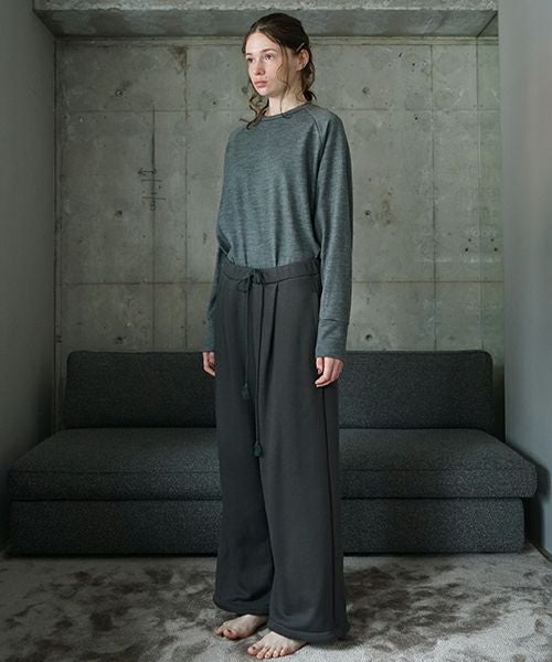 VU ヴウ sweat wide pants [GRAHITE] vum-pt-06