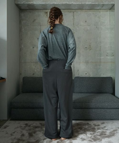 VU ヴウ sweat wide pants [GRAHITE] vum-pt-06