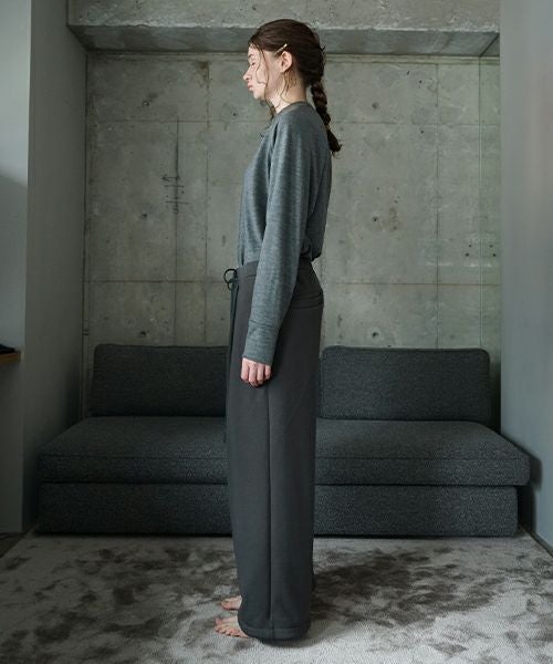 VU ヴウ sweat wide pants [GRAHITE] vum-pt-06