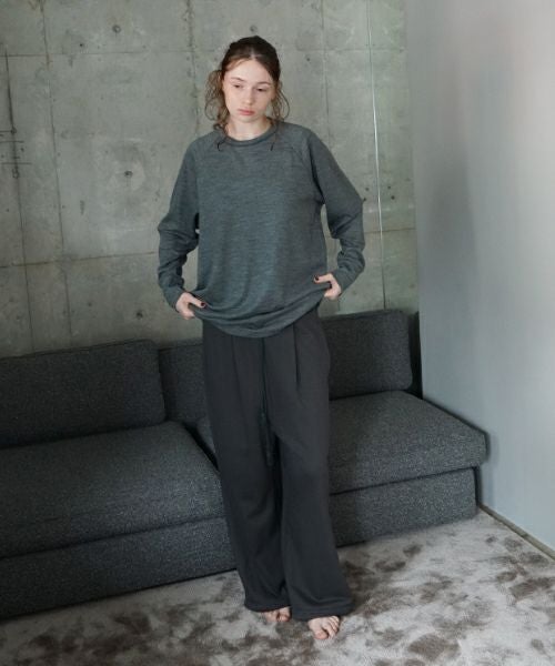 VU ヴウ sweat wide pants [GRAHITE] vum-pt-06