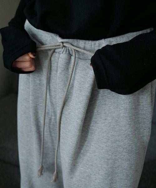 VU ヴウ sweat wide pants [HEATHER GRAY] vum-pt-06
