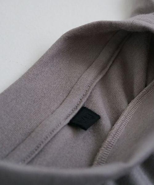 VU ヴウ petite high neck layered long knit washable wool  [GRAY MIX] vum-kn-02