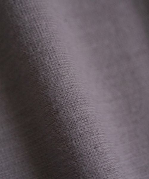 VU ヴウ petite high neck layered long knit washable wool  [GRAY MIX] vum-kn-02