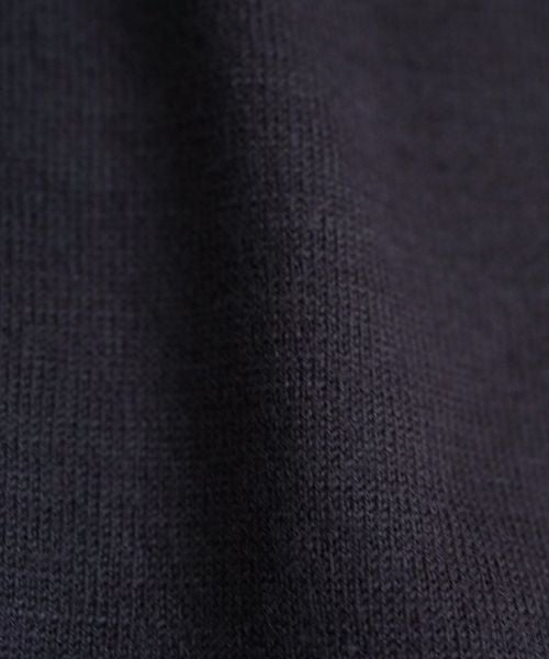 VU ヴウ petite high neck layered long knit washable wool  [GRAY MIX] vum-kn-02