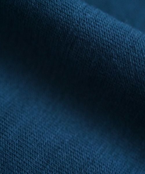 VU ヴウ petite high neck layered long knit washable wool  [BLACK×BLUE] vum-kn-02