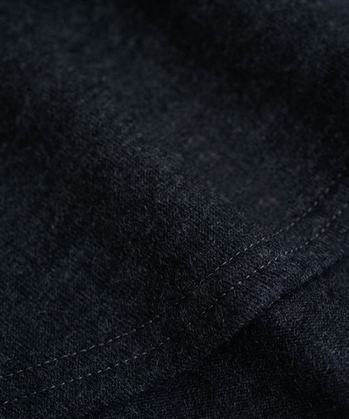 VU ヴウ petite high neck layered long knit washable wool [HEATHER GRAY MIX] vum-kn-02