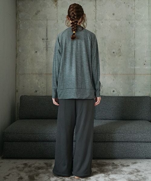 VU ヴウ basic long knit  [DARK HEATHER GRAY] vum-kn01