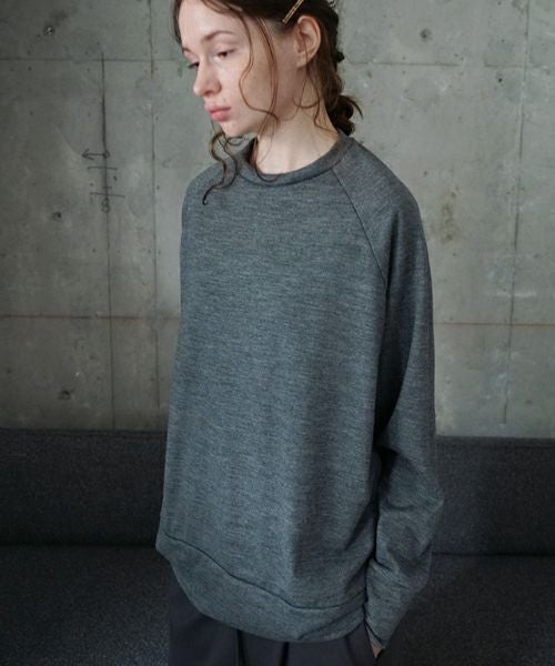 VU ヴウ basic long knit  [DARK HEATHER GRAY] vum-kn01