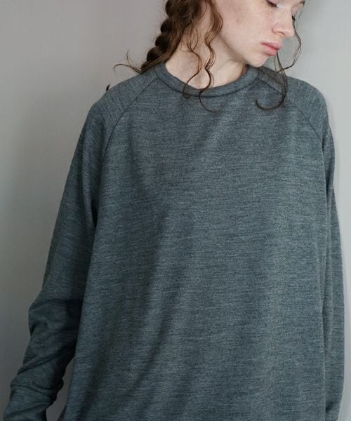 VU ヴウ basic long knit  [DARK HEATHER GRAY] vum-kn01