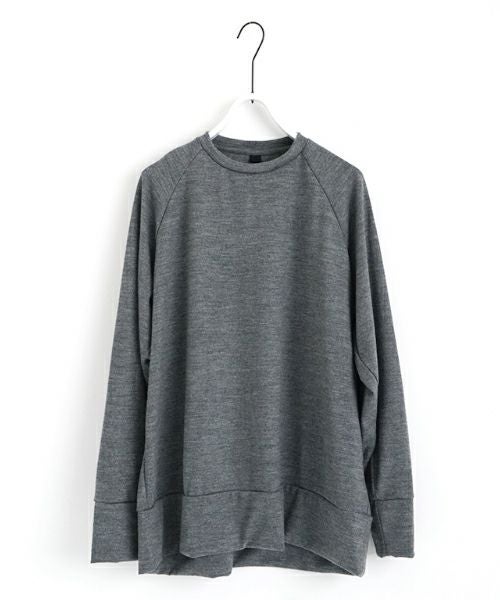 VU ヴウ basic long knit  [DARK HEATHER GRAY] vum-kn01