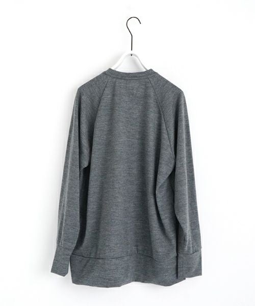 VU ヴウ basic long knit  [DARK HEATHER GRAY] vum-kn01