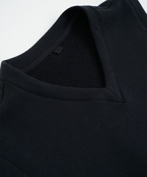 VU ヴウ v vest  cotton wool [BLACK] vum-kn01