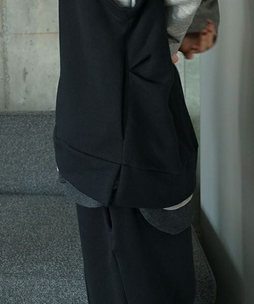 VU ヴウ v vest  cotton wool [BLACK] vum-kn01