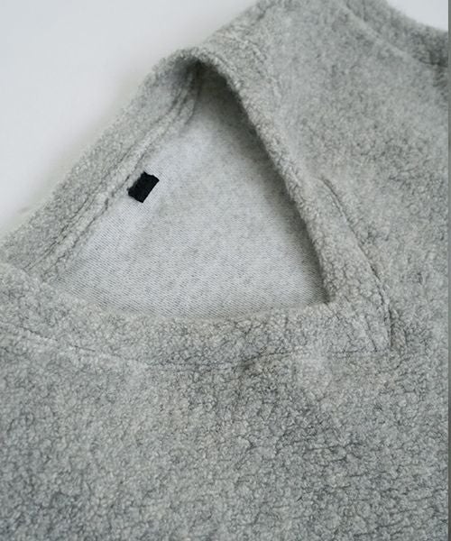 VU ヴウ boa v vest  [LIGHT HEATHER GRAY] vum-kn01