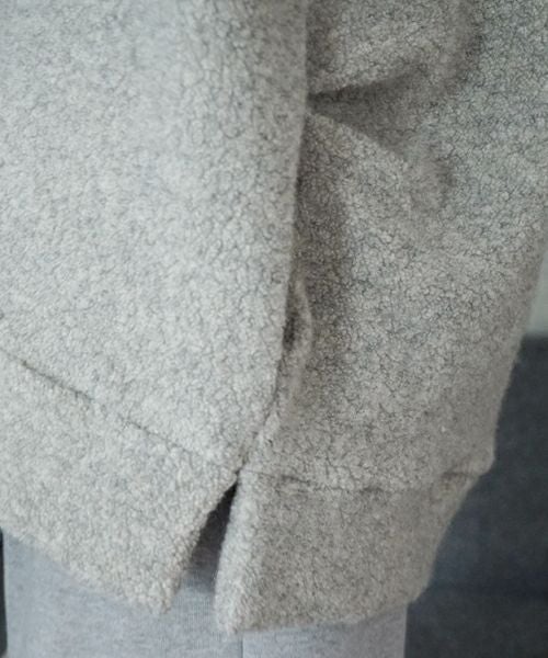 VU ヴウ boa v vest  [LIGHT HEATHER GRAY] vum-kn01