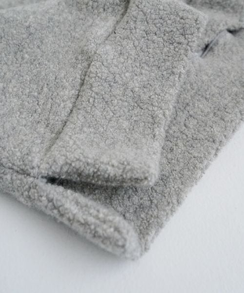 VU ヴウ boa v vest  [LIGHT HEATHER GRAY] vum-kn01