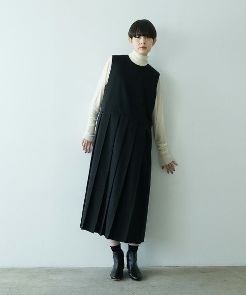 もちもち(到着) Mochi モチ a-line sleeveless dress エーラインスリーヴドレス