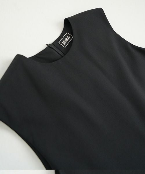  Mochiモチa-line sleeveless dress [black/256-Mochi-01]